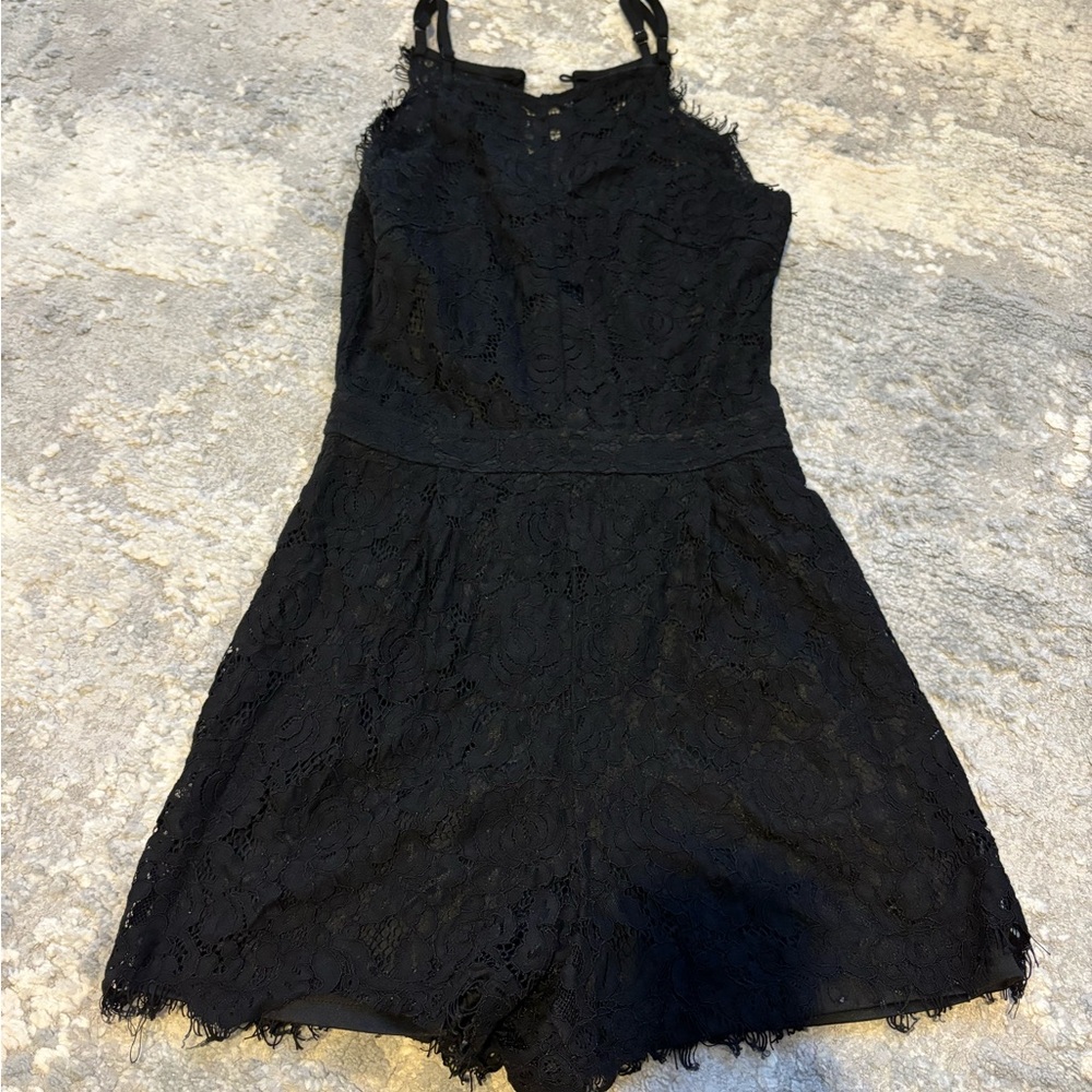 Black Lace Romper